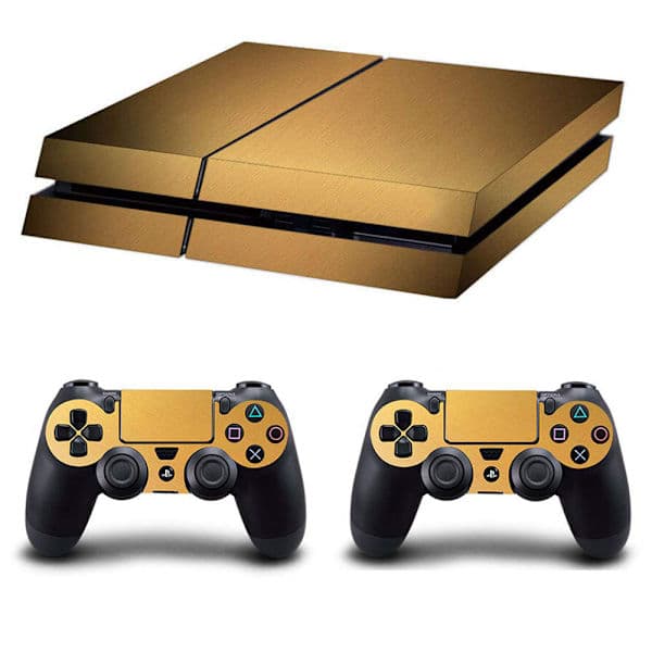 10188 PS4 Spillkonsollklistremerke - Gullbelegg