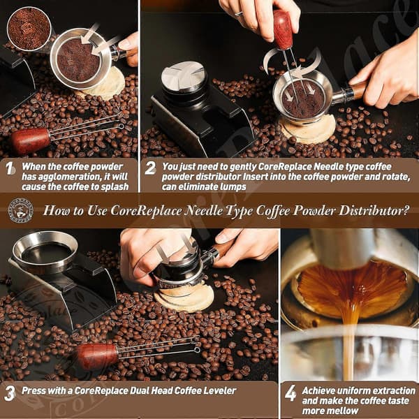Profesjonell Espresso Kaffe Blender Distributør - Avansert Kaffe Blender med Trehåndtak