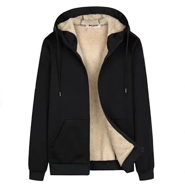 Hættetrøjer til kvinder Vinter Fleece Sweatshirt - Fuld lynlås Tyk Sherpa Foret[pl]