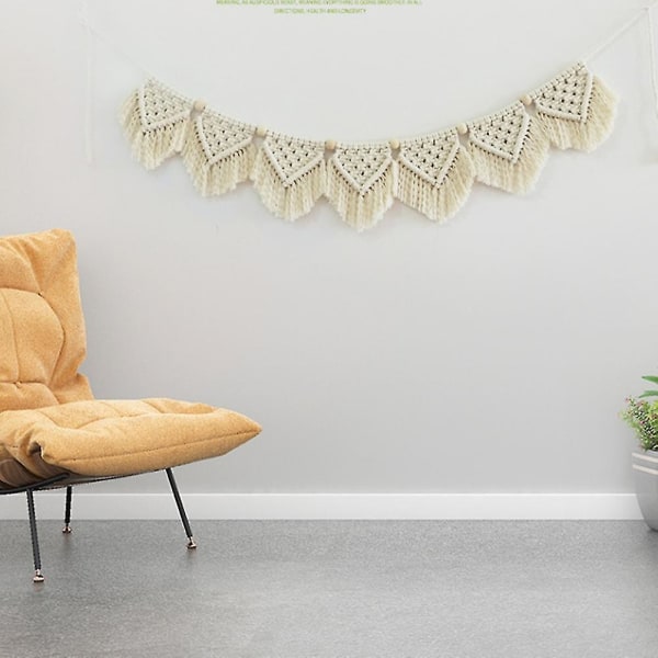 Nordic Style Håndvævet Tapestry Tassel Tapestry Home Pendant hængende på væggen