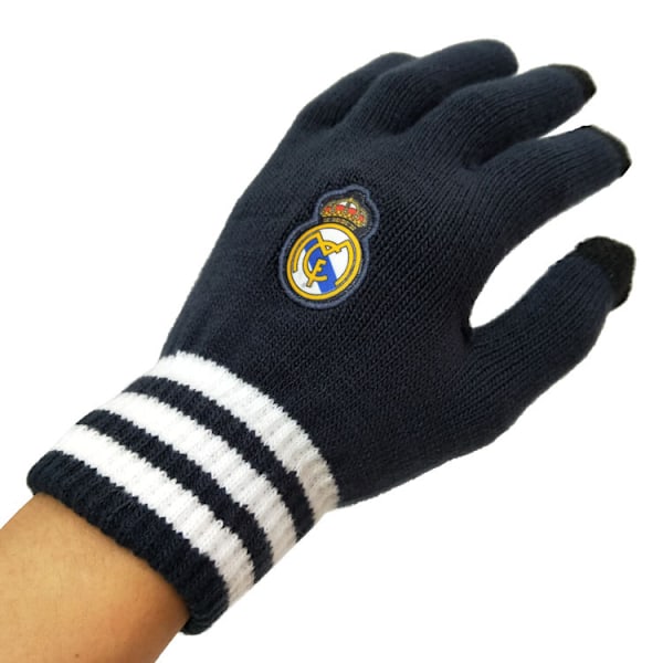 Jalkapallojoukkueen embleemit fanituotteet kosketusnäyttö plus sametti käsineet harjoittelu lämmin Barcelona Real Madrid Pariisi Chelsea Juventus