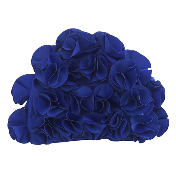 Floral Petal Dame Badehette Svømmehette Kvinner Retro Svømmehatt Langt/Kort Hår - Mote Flowal Elastisk Svømmehette Langt Hår Bading