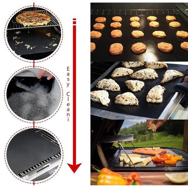 5-pakke Grillmatte Ovnmatte & Bakematte - Non Stick 90