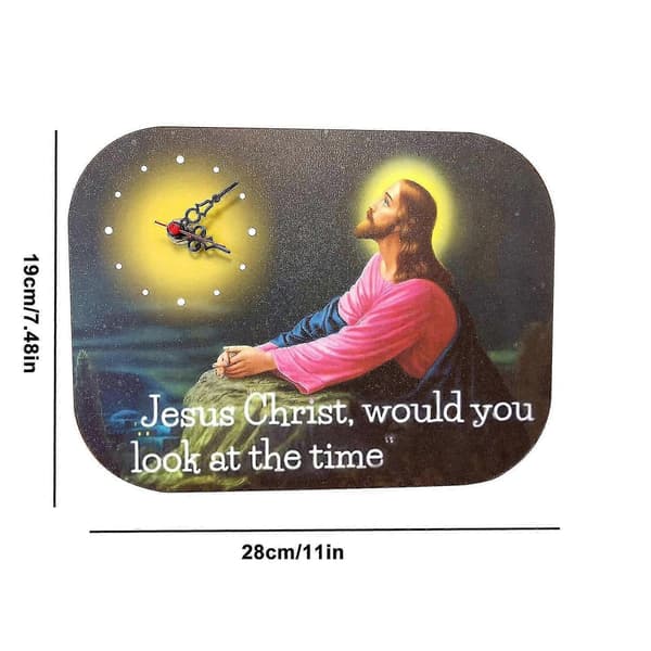 Jesus Väggklocka Nyhet Väggklocka Trä Jesus Väggklockor - Snngv