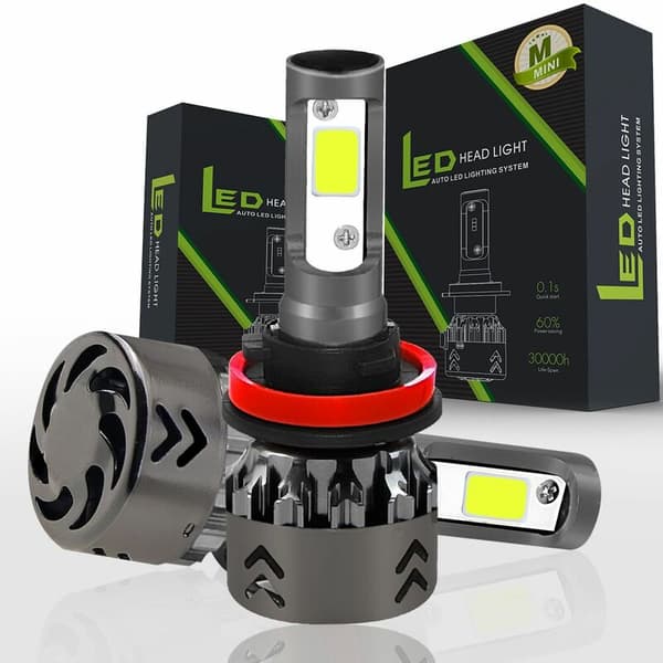 2018 H8/H9/H11 mini6-COB LED-billygtesæt til bilkonvertering 6000K hvide pærer kit