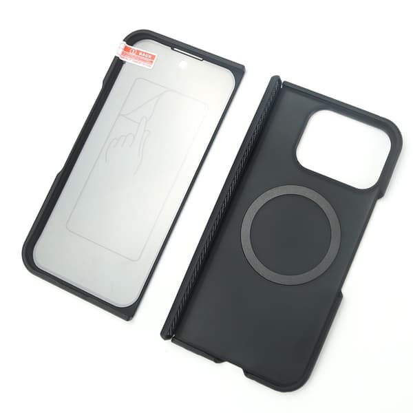 Google Pixel 10 Pro Fold Privacy Magnetic Case - Black PC Full Coverage with Built-in Screen Protector