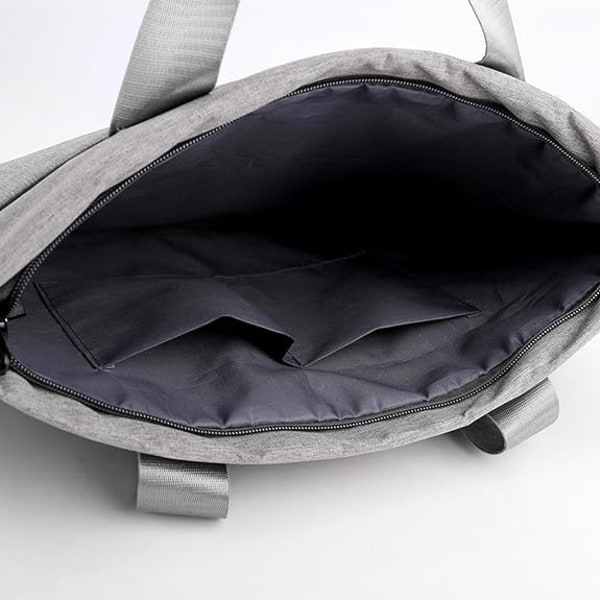 Affärs Laptopväska, Casual Textur Dokumentväska, Kontorsportfölj Laptopväska (ljusgrå. 1 st)