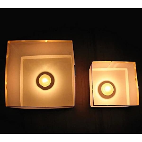 Floating Water Lanterns Biodegradable Waterproof Paper Lanterns for Weddings Parties Pool Pond Lake Decor White 10-pack