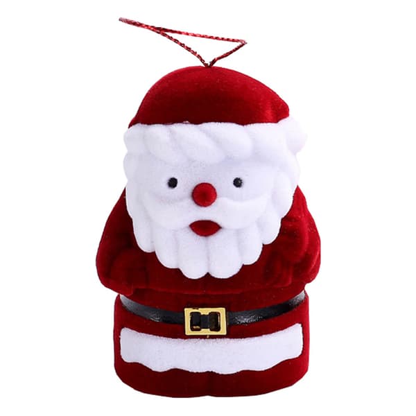 1 stk. Santa ringboks smykkeskrin julegaver eske