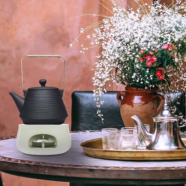 Ceramic Teapot Warmer Stable Convenient Ceramic Material Tea Accessories for Tea Making