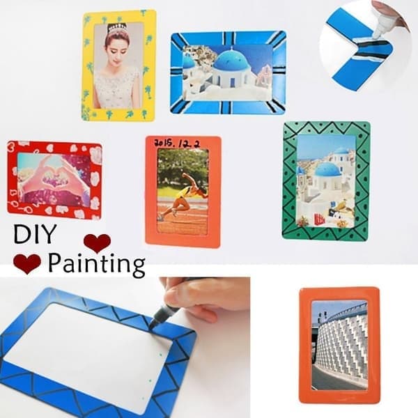 Magnetic photo frame, magnetic photo pocket in postcard size