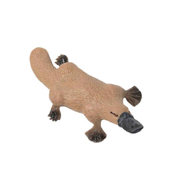 Djurfigurer Leksak Plast Miniatyr Vilda/Husdjur Dekoration för Magideal Djurfigurer Leksak (Näbbdjur)