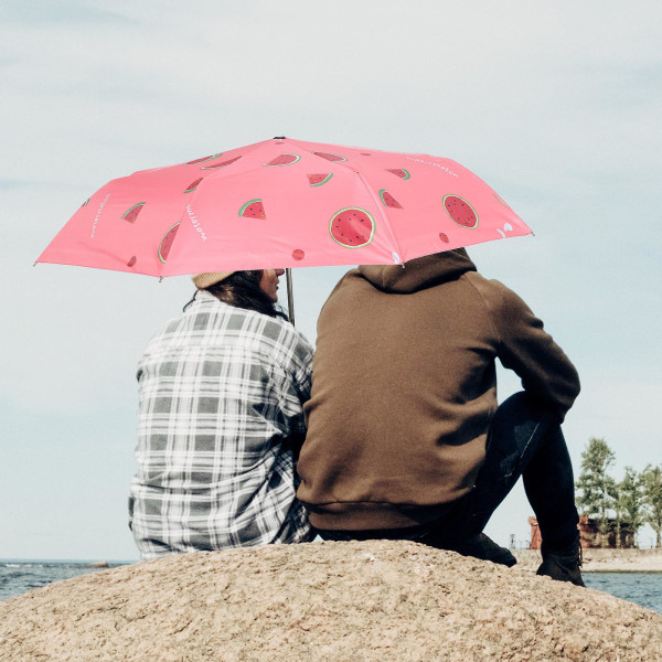 Helautomatiskt paraply regnsolparaply hopfällbart paraply Uv-skydd paraplyRött96x56cm Red 96x56cm