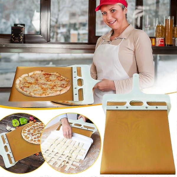 Pizzaspade som overfører pizza perfekt Pizzapadle med håndtak