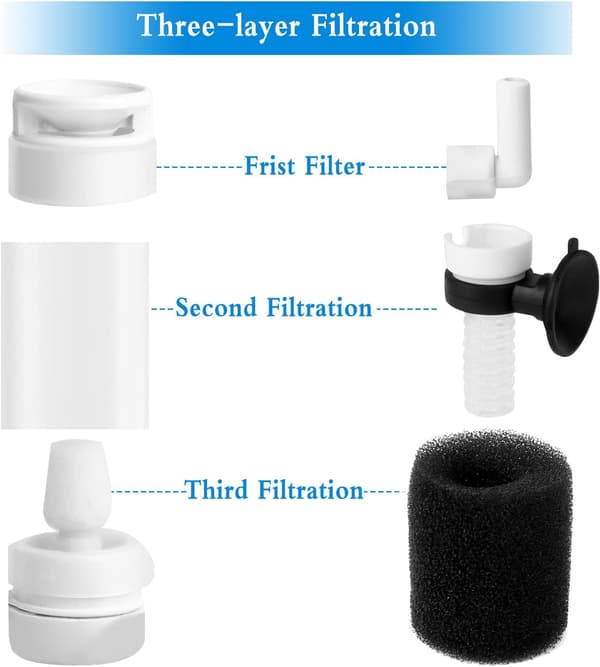 Aquarium Internal Filter Practical Fish Filter Aquarium Filter with Hose to Increase Oxygen Content in Water