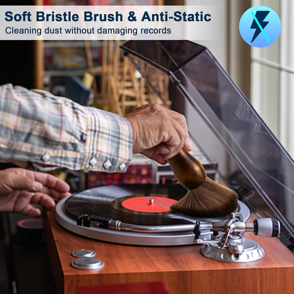 Cleaning Brush Turntable Vinyl Records Cleaner, Antistatic Dust