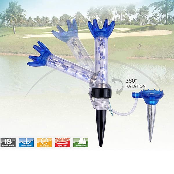 Ny Golf Spike Magnetisk Golf Tee 80mm Boldholder Moderbold TEE Banetilbehør