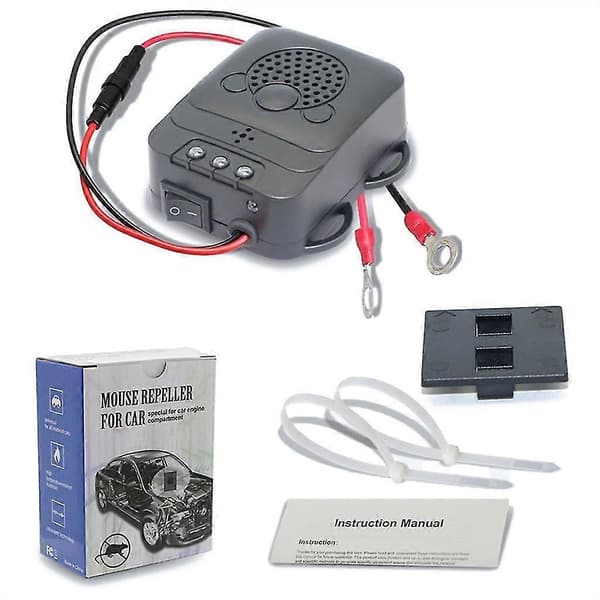 Car Ultrasonic Mouse Repeller Under Hood Rat Rodent Pest Control