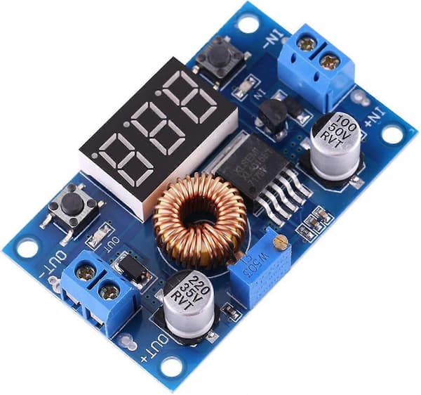DC-til-DC-modul, DC-DC-omformer Spenningsregulator Nedtrappingsmodul (1 stk, blå)