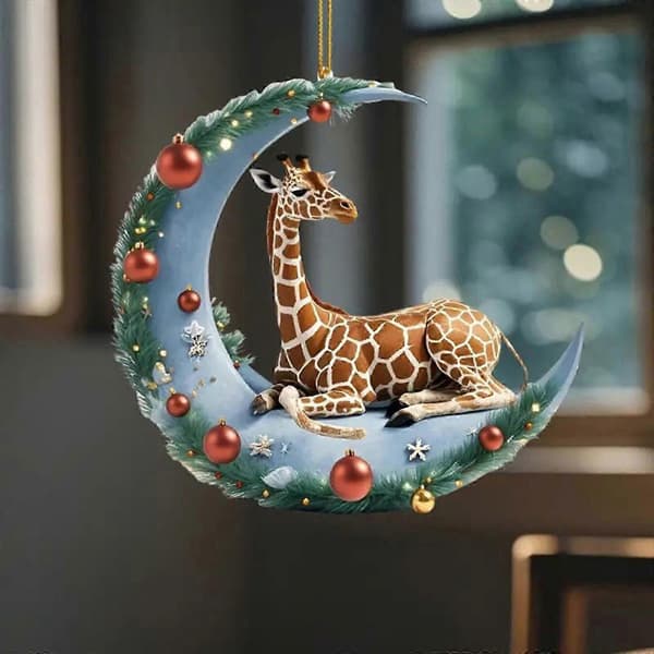 Giraff juletrepynt bilpynt feriefestpynt feriepynt