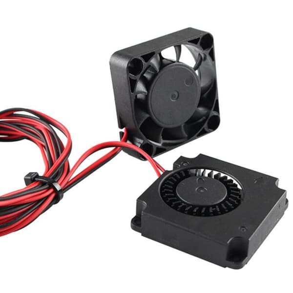 2X 4010 Blæsere DC 24V Ekstruder Hot End Blæser og Turbo til 3D-printer 3 / Pro