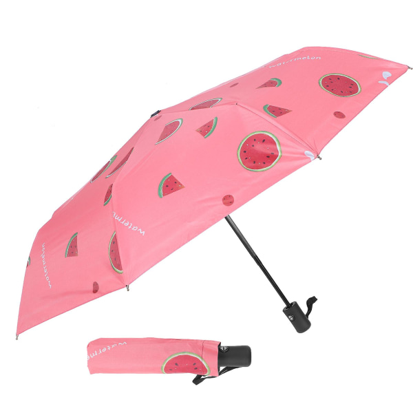 Helautomatiskt paraply regnsolparaply hopfällbart paraply Uv-skydd paraplyRött96x56cm Red 96x56cm
