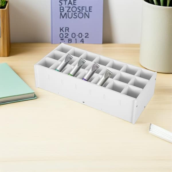 Trefargeflaskeorganisator 21-roms pigmentholder kunstoppbevaringsstativ