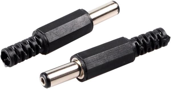 10-pak 5,5 mm x 2,5 mm DC-stik hanstik lodning på DIY tilpasset strømadapter
