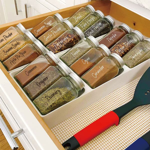 Spice Jar Labels, Clear Waterproof