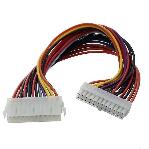 29,5 cm Computer PSU ATX 24 Pin Han til Hun Forlængerkabel