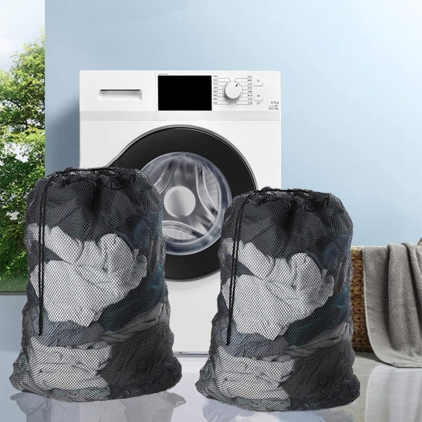 Pyykkiverkko Pyykkipussi - Pesuverkot Suojaavat vaatteet koneessa pestäväksi - Musta (2 kpl)