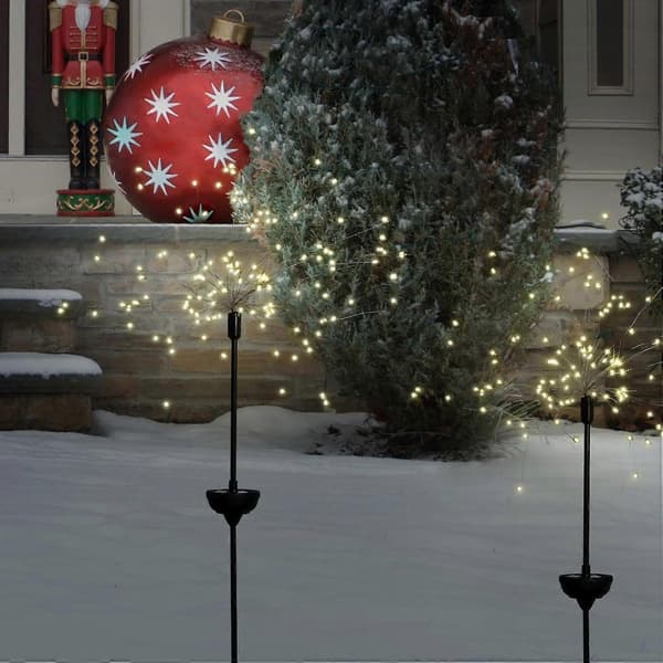 Solar LED Firework Garden Light Outdoor Lighting, Decorative with 120 LED Lights, Over 90 cm High