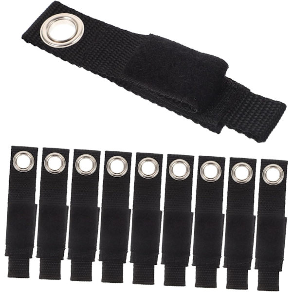 10 stk Borrelås Oppbevaringsstropper Kabel Festemidler Datakabel Organisasjon Husholdningskabel Organisasjon Krok Shackle Kabel Oppbevaringsstropper