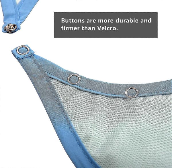 Adult Bibs, Clothing Protectors (3-Pack, 18\"x30\") Washable Reusable Bibs [DB]