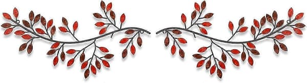 Leaf Wall Decor Metal, (2-Pack) Wall Decor Decoration