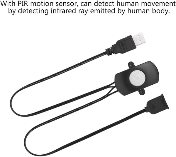 Mini PIR Bevægelsessensor Switch Tilstedeværelsesdetektor DIY LED-belysning PIR Infrarød Bevægelsessensor Switch USB-interface