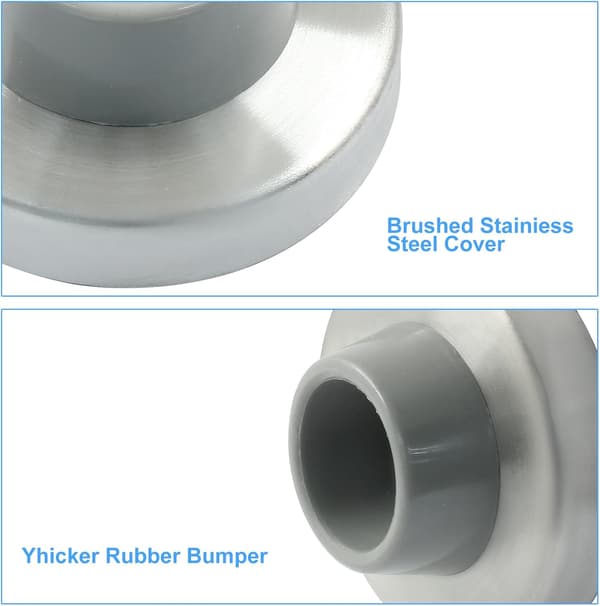 Konkav Väggdörrstopp Borstad Satin Nickel 6 st item_package_quantity