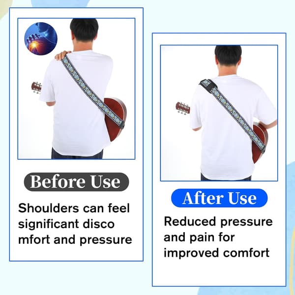 Shoulder Pad for Bag Strap, Extra Thick Soft Shoulder Strap Pad Removable Backpack Strap Pads for Backpack, Duffel Bag, Guitar Strap Pad