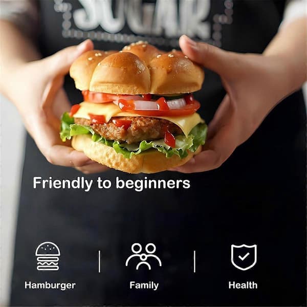 Hamburgerbrödform, 13 cm Non-Stick Kolstål Hamburgerform, 4 Koppar Stor Bakform för Hembakat H