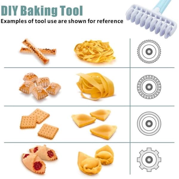 37-piece Pastry Rolling Set - Baking Accessories Kit - Dough Cutter Pizza Roller Cookie Stamps Decorating Tools