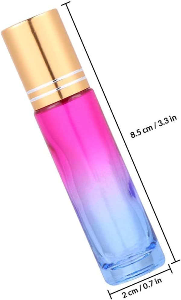 20 kpl 10 ml lasinen roll-on-pullo korkilla matkakäyttöön