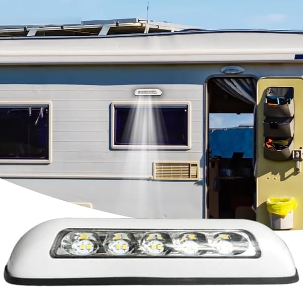 RV Exterior Lighting - 12V LED Awning Replacement Lamp for Caravan - Waterproof Patio Security Light