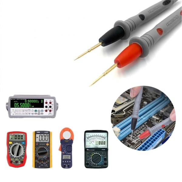 1000V 20A multimetrin johdot & 2 kpl 1000V 10A krokodillipihdit multimetrin testijohdot 1000V 20A multimetrin johdot, multimetrin koettimet