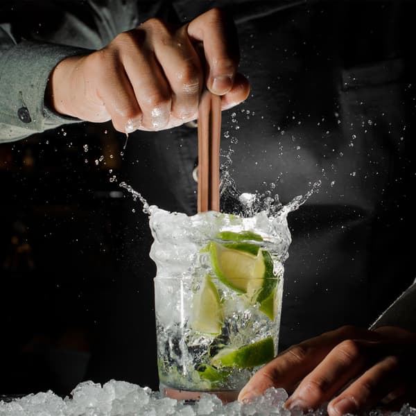 Cocktail Muddler | Isknuser og barmuddler for cocktailproduksjon, fruktknusing, muddling og mojito-produksjon - Kobber