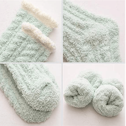 7 par fluffy damestrømper, hyggelige, varme, tykke, bløde fleece-strømper-FA-