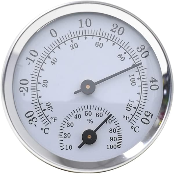 Hygrometer Analog Termometer til Indendørs og Udendørs, Digital Termometer Hygrometer guld gold