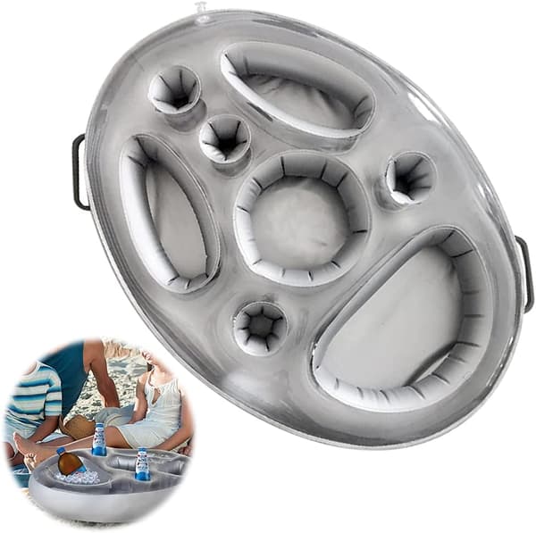 Floating Pool Bar, Floating Pool Bar, Inflatable Drink Holders, Inflatable Floating Bar Tray, Floating Spa Bar, Portable