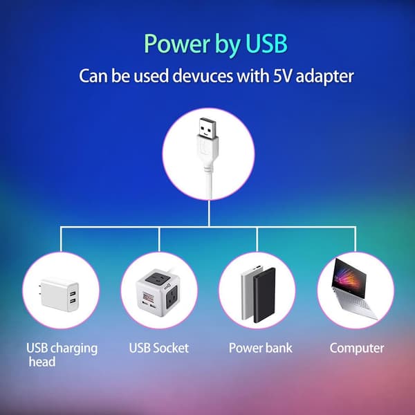 LED TV-bakgrunnsbelysning med APP-kontroll 5M USB LED-stripe Lys Musikk(qb)
