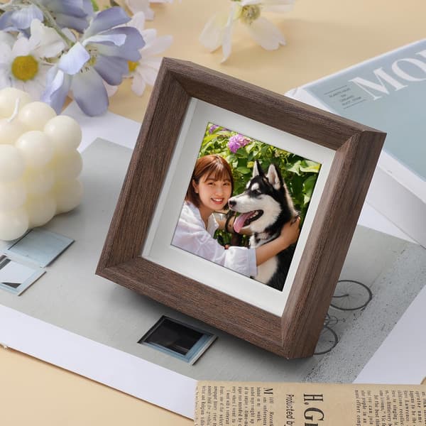 4x4 Shadow Box billedramme, lille bryllup,