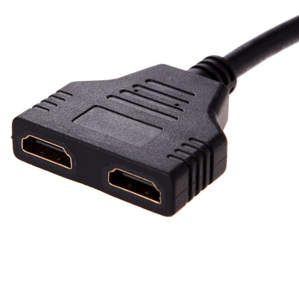 1 i 2 ud 1080P HD han til dobbelt hun splitteradapterkabel